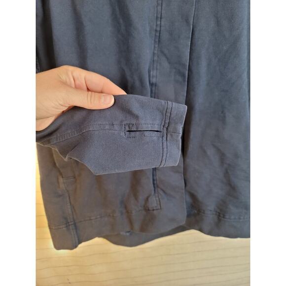 Lululemon Belle Wrap Asymmetrical Sweatshirt in Navy Blue, sz 2 - Picture 4 of 13